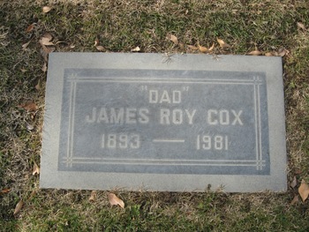 Cox,   James Roy gravesite