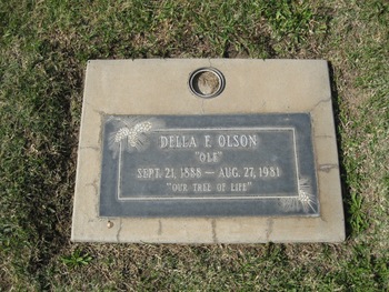 Olson,   Della Florence ('Ole') gravesite