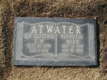 Atwater,   Clarence Walton gravesite