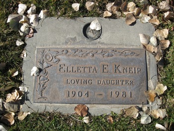 Kneip,   Elletta Elizabeth gravesite