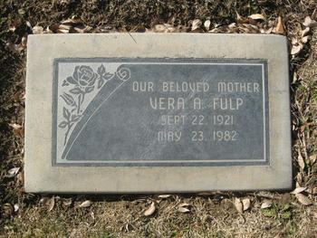 Fulp,   Vera Agnes gravesite