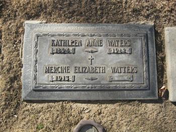 Waters,   Kathleen Anne gravesite