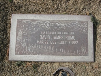 Romo,   David James gravesite