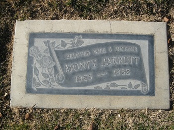 Jarrett,   Monty gravesite
