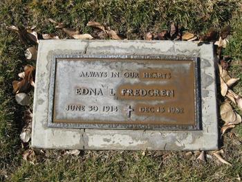 Fredgren,   Edna Louise gravesite
