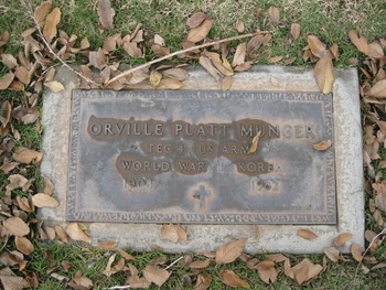 Munger,   Orville Platt gravesite