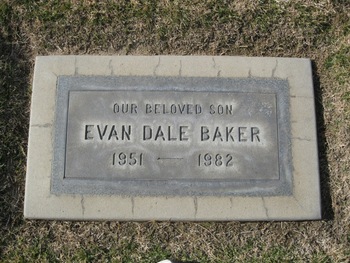 Baker,   Evan Dale gravesite
