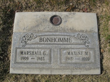 Bonhomme,   Marshall George gravesite