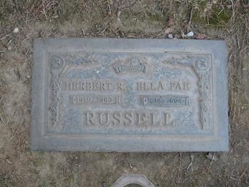Russell,   Herbert Reese gravesite