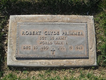 Primmer,   Robert Clyde gravesite