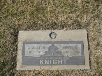 Knight,   Argyl L. gravesite