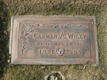 Wiley,   Carmen Anna gravesite