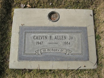 Allen, Jr  Calvin Edward gravesite