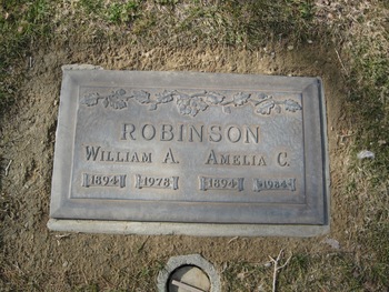 Robinson,   Amelia Clara gravesite