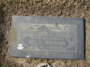 Williams, William Eugene ('Bill') gravesite