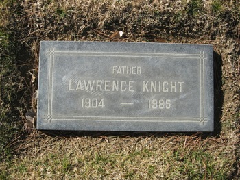 Knight,   Lawrence gravesite