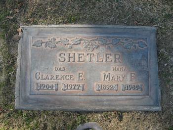 Shetler,   Mary Frances gravesite