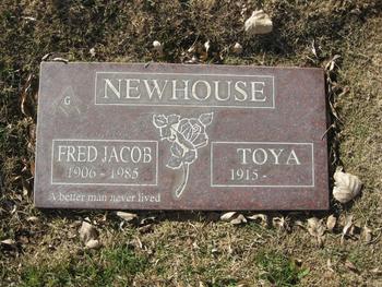 Newhouse,   Fred Jacob gravesite