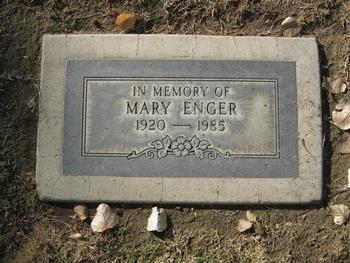 Enger,   Mary gravesite