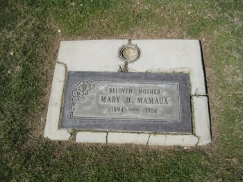 Mamaux,   Mary Hunter gravesite