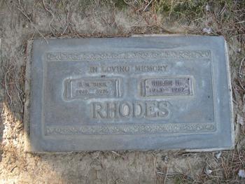 Rhodes,   Helen M. gravesite
