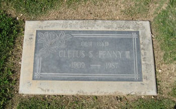 Penny, III  Cletus Sylvester gravesite