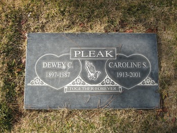 Pleak,   Dewey Calvin gravesite