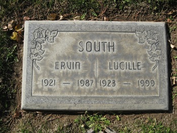 South,   Ervin gravesite