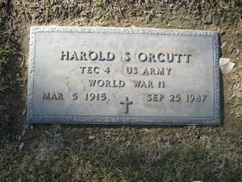 Orcutt, Harold Samuel gravesite