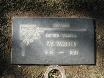 Warren,   Iva Pearl gravesite