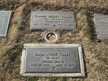 Tilley,   Claude Wesley gravesite