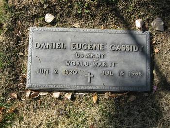 Cassidy,   Daniel Eugene gravesite