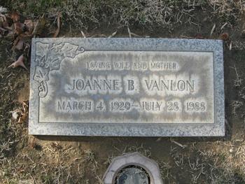 Vanlon,   Joanne Barbara gravesite