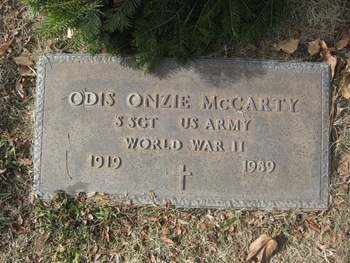 McCarty,   Odis Onzie gravesite