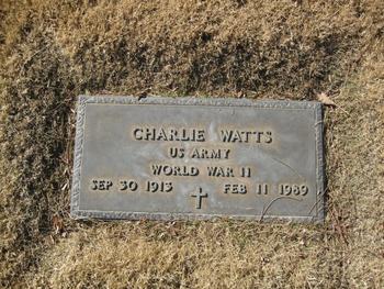 Watts,   Charlie gravesite
