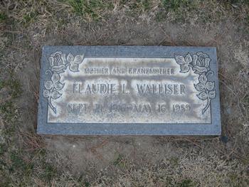 Walliser,   Flaudie Lena gravesite