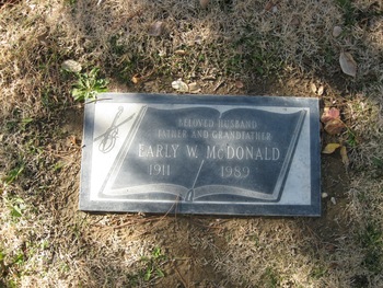 McDonald,   Early W. gravesite