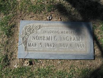 Ingram,   Nohemi G. gravesite