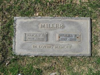 Miller,   Harold Eli gravesite
