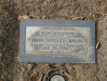 Baxal,   John Rangel gravesite