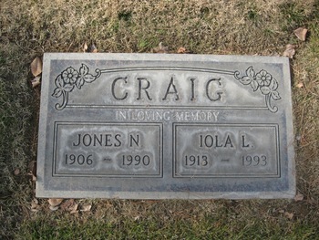 Craig,   Jones Newton gravesite