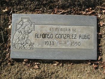Rubio,   Alfonso Gonzalez gravesite