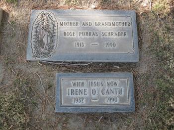 Cantu,   Irene O gravesite