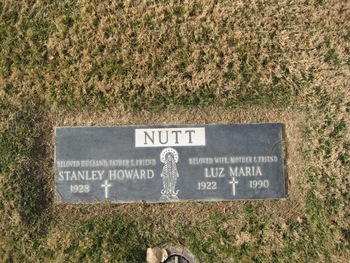 Nutt,   Luz Maria gravesite