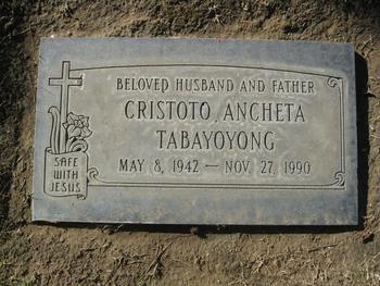 Tabayoyong,   Cristoto Ancheta gravesite