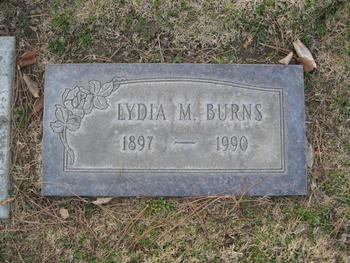 Burns,   Lydia Maria gravesite