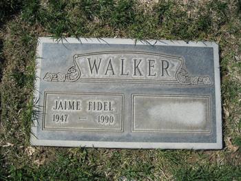 Walker,   Jaime Fidel gravesite