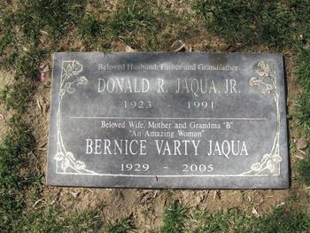 Jaqua, Jr  Donald Rex gravesite