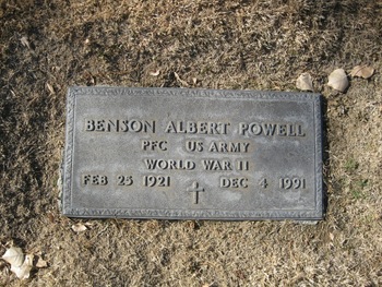 Powell,   Benson Albert gravesite