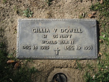 Dowell, Jr.  Gillia Valentine gravesite